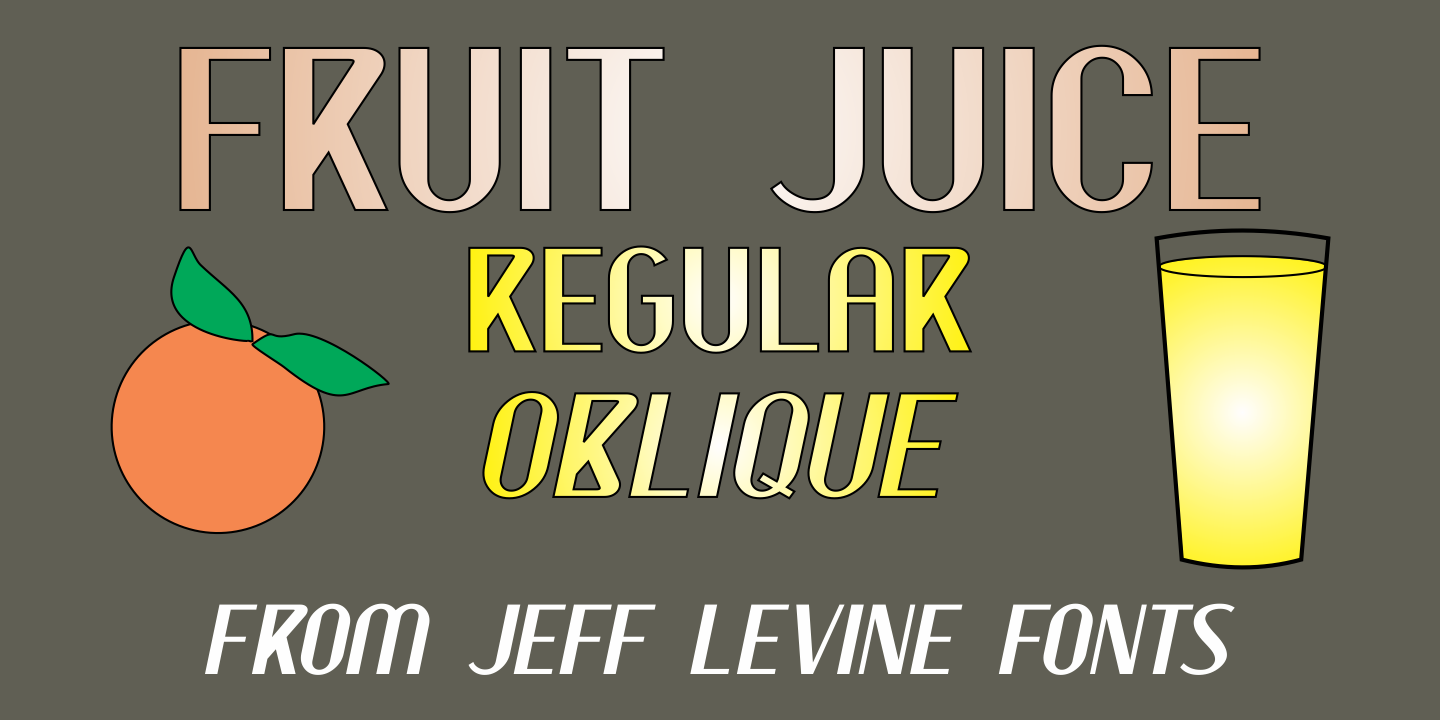 Example font Fruit Juice JNL #1